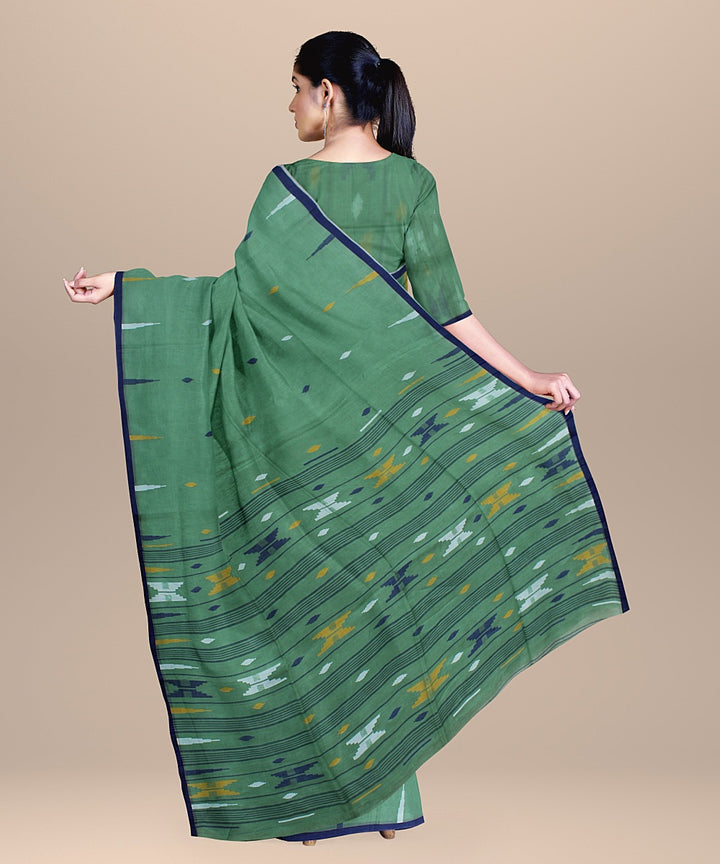 Light green handloom cotton bengal saree