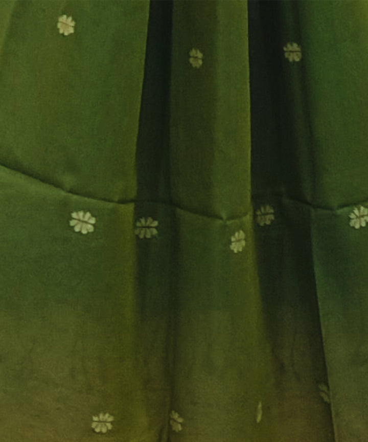 Light green handwoven cotton jamdani stole