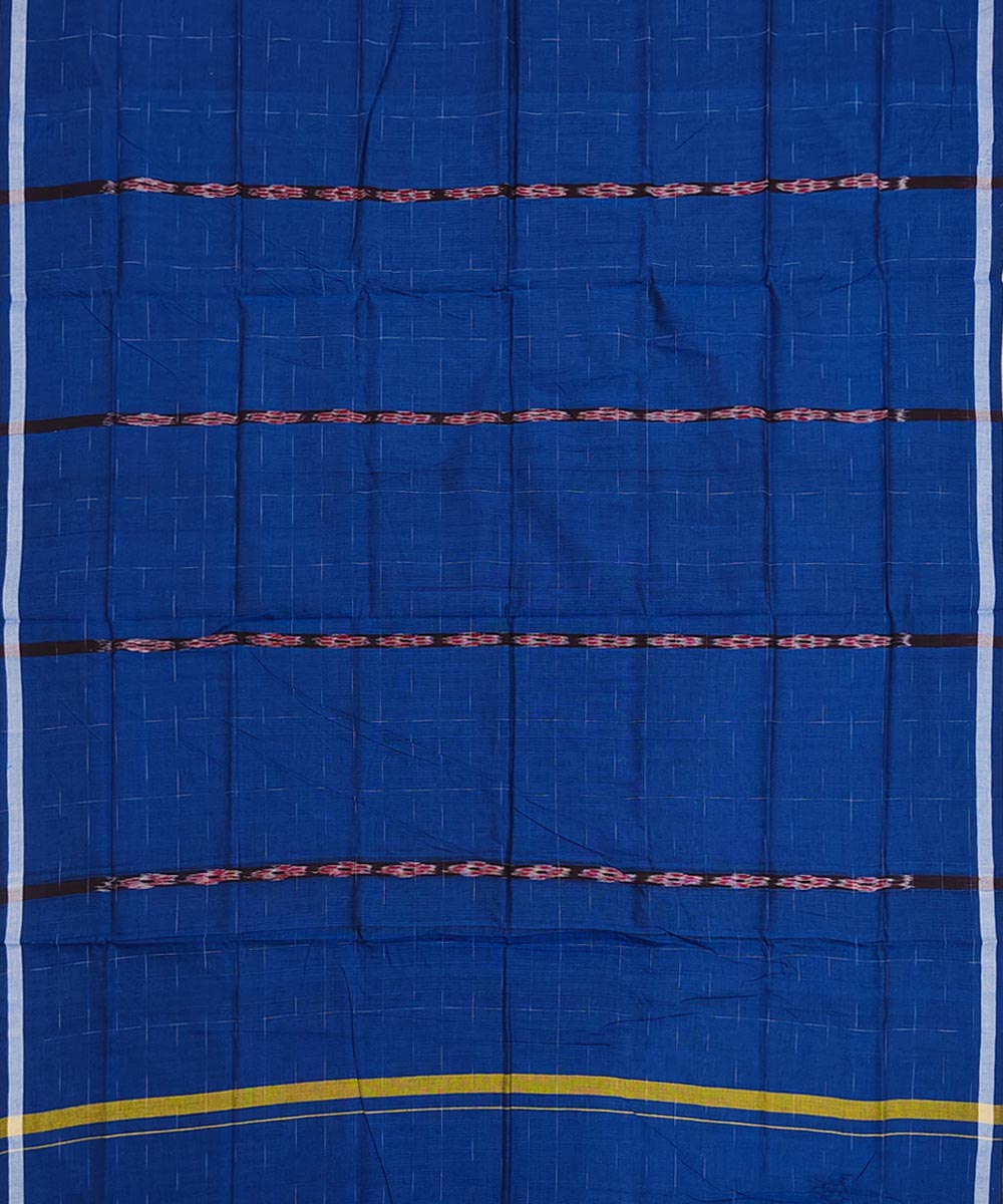 Navy blue puchki ghara handwoven cotton nuapatna lungi