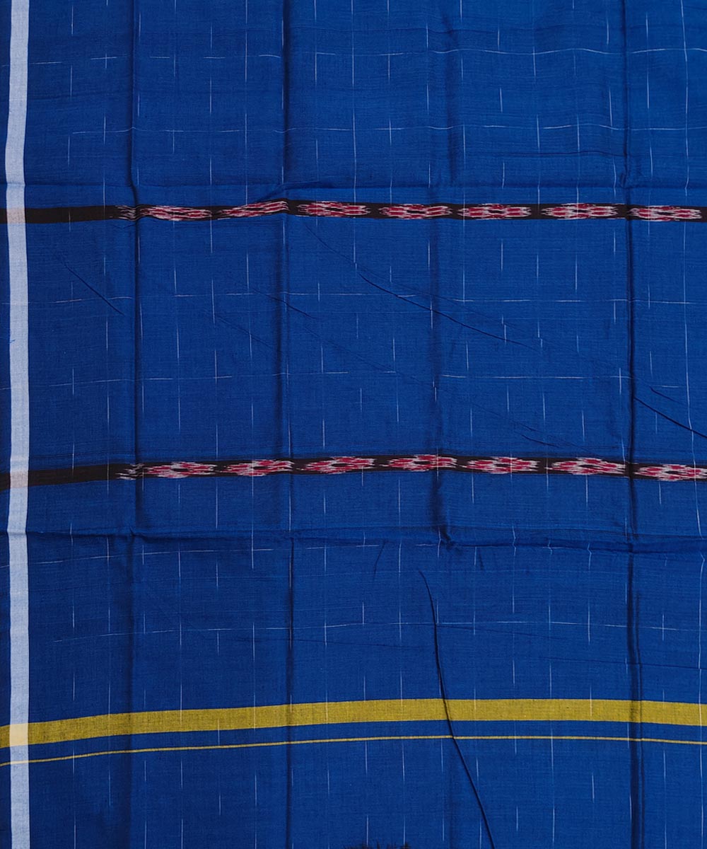 Navy blue puchki ghara handwoven cotton nuapatna lungi