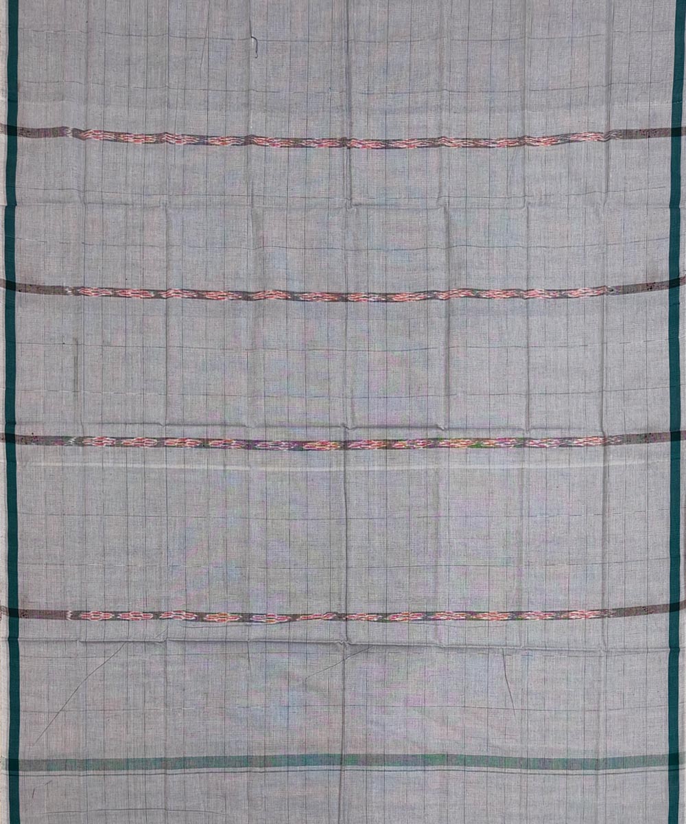 Grey puchki ghara handwoven cotton nuapatna lungi