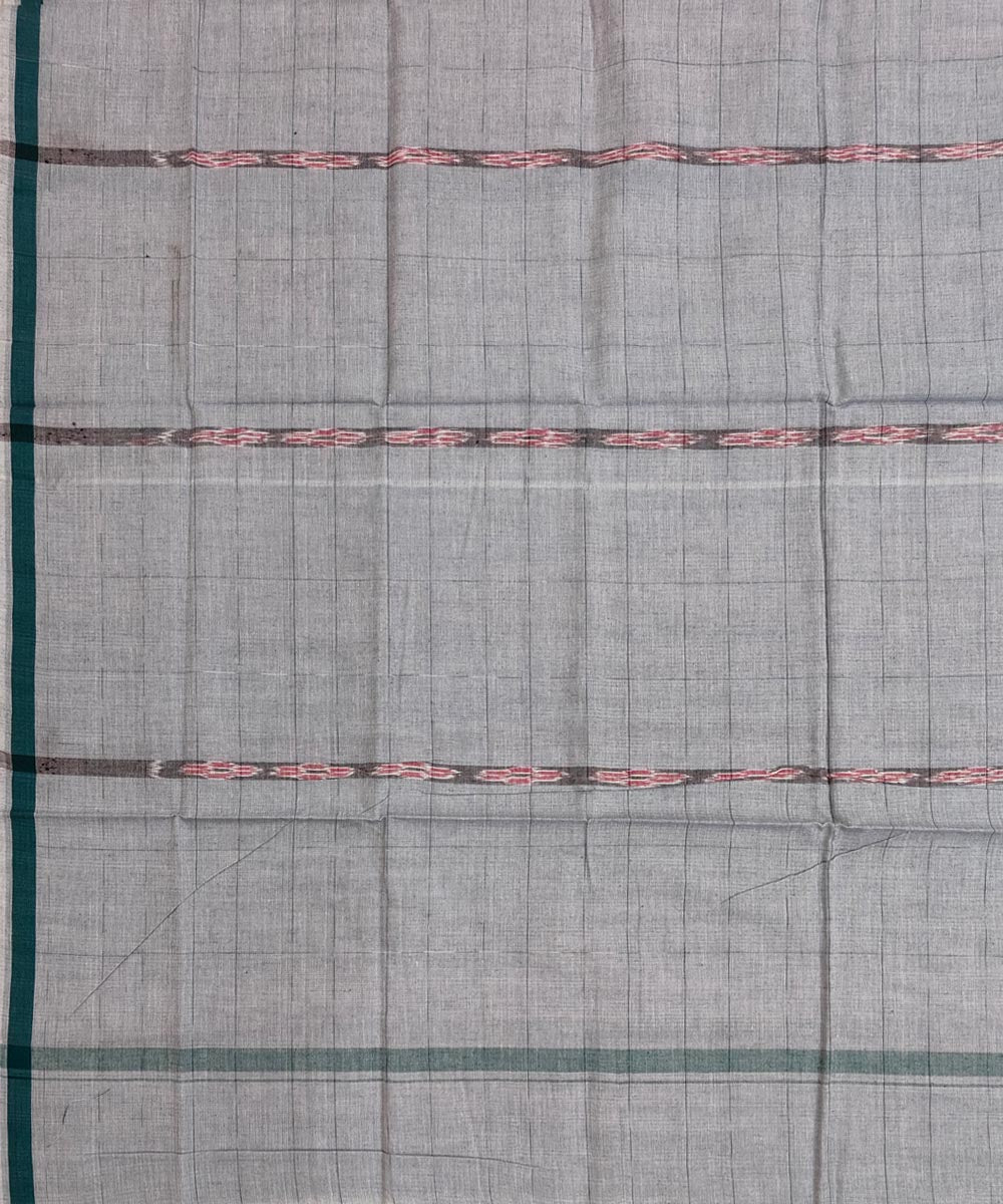 Grey puchki ghara handwoven cotton nuapatna lungi