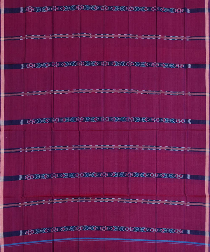 Maroon fish puchki handwoven cotton nuapatna lungi