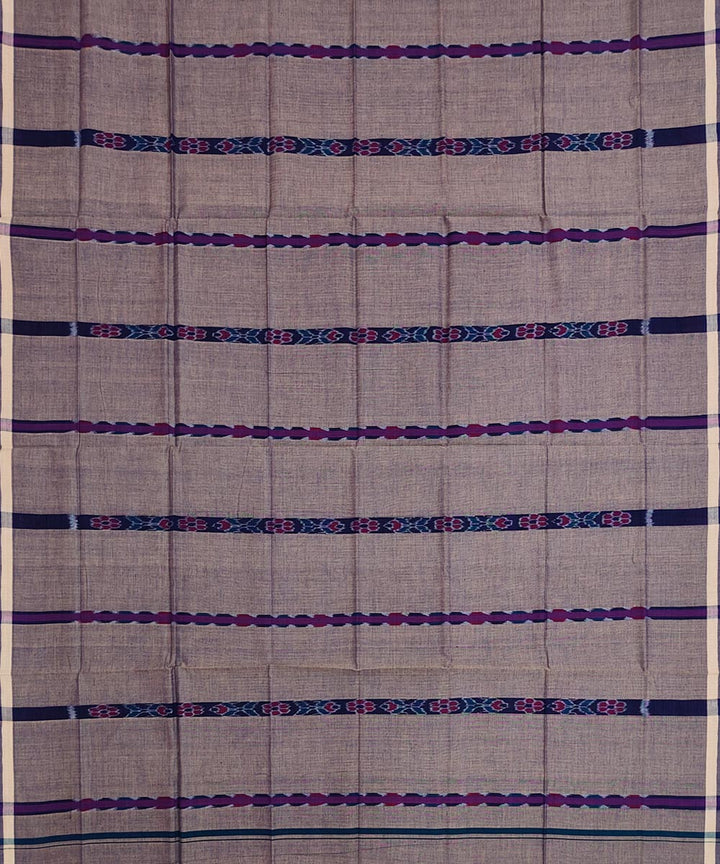 Grey fish puchki handwoven cotton nuapatna lungi