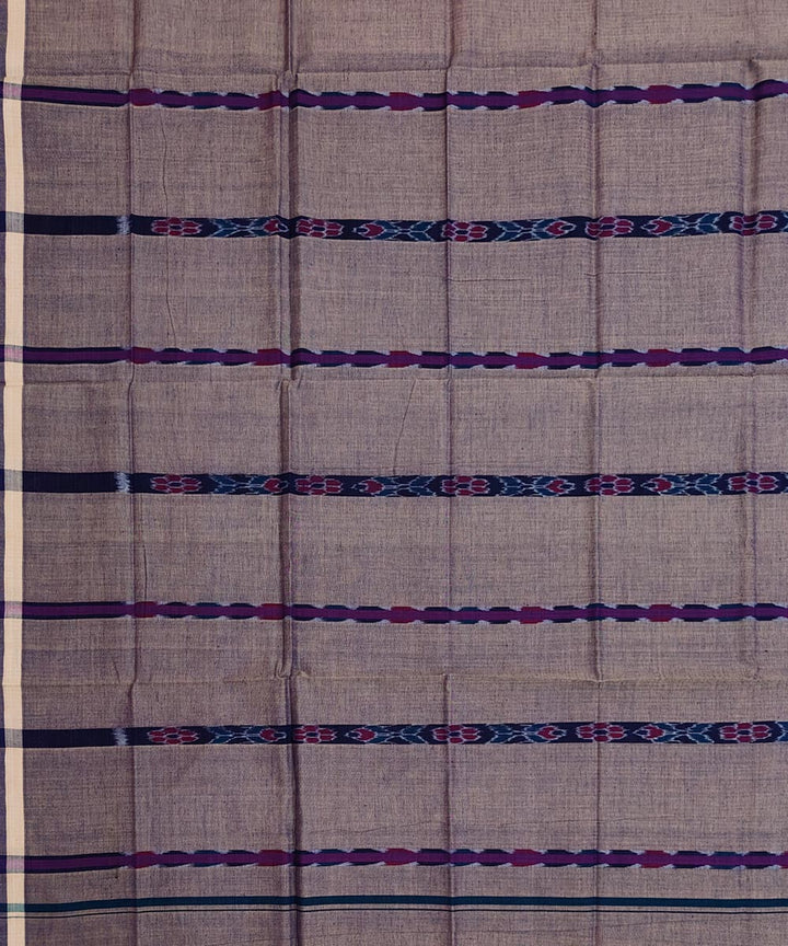 Grey fish puchki handwoven cotton nuapatna lungi
