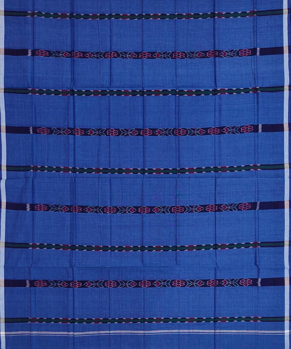 Royal blue fish puchki handwoven cotton nuapatna lungi