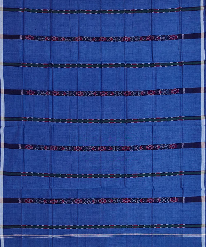 Royal blue fish puchki handwoven cotton nuapatna lungi