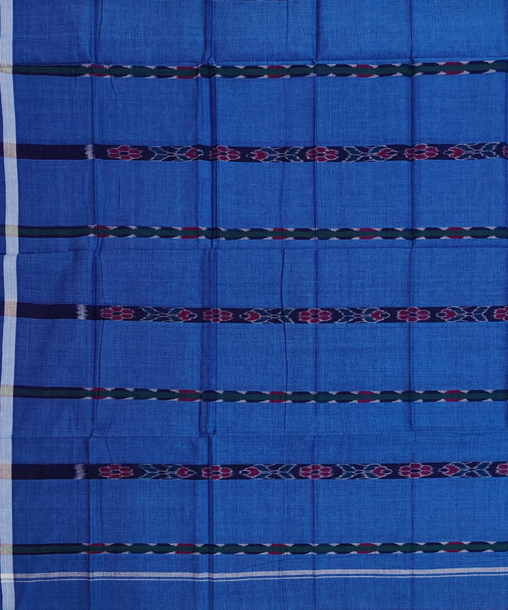 Royal blue fish puchki handwoven cotton nuapatna lungi