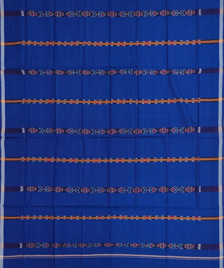 Denim blue fish puchki handwoven cotton nuapatna lungi