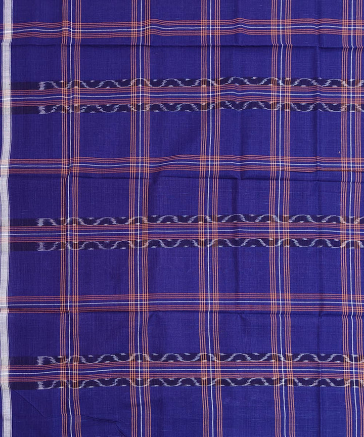 Violet multicolour lining check handwoven cotton nuapatna lungi