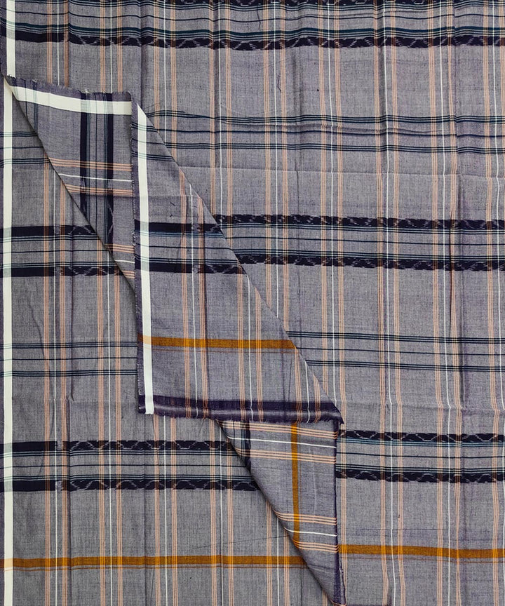 Cyan green multicolour lining check handwoven cotton nuapatna lungi