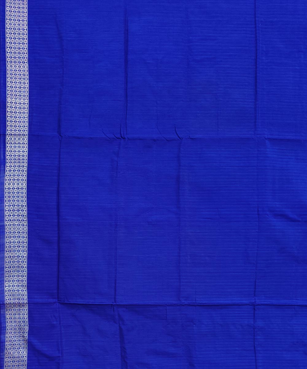 Rama green navy blue silk handwoven sambalpuri saree