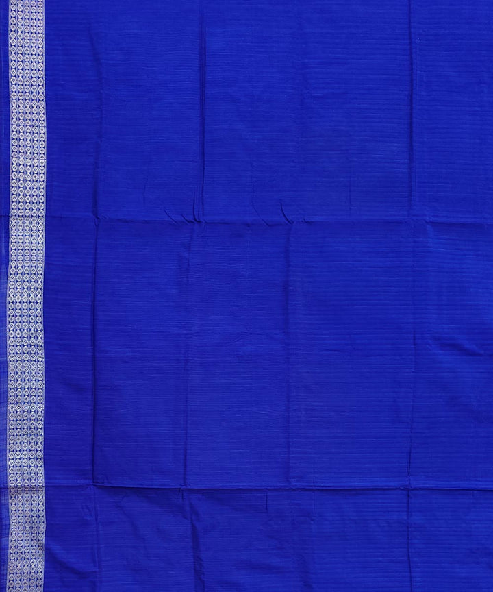 Rama green navy blue silk handwoven sambalpuri saree