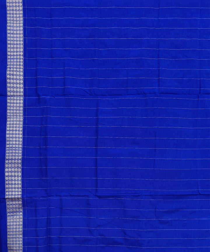 Pink navy blue handwoven sambalpuri silk saree