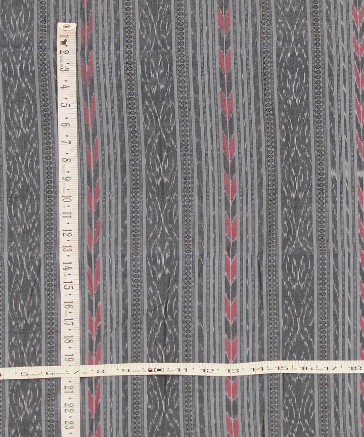 2.4 m grey handwoven cotton nuapatna kurta material