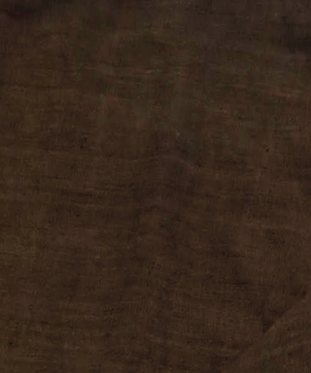 Deep brown handwoven khadi cotton fabric