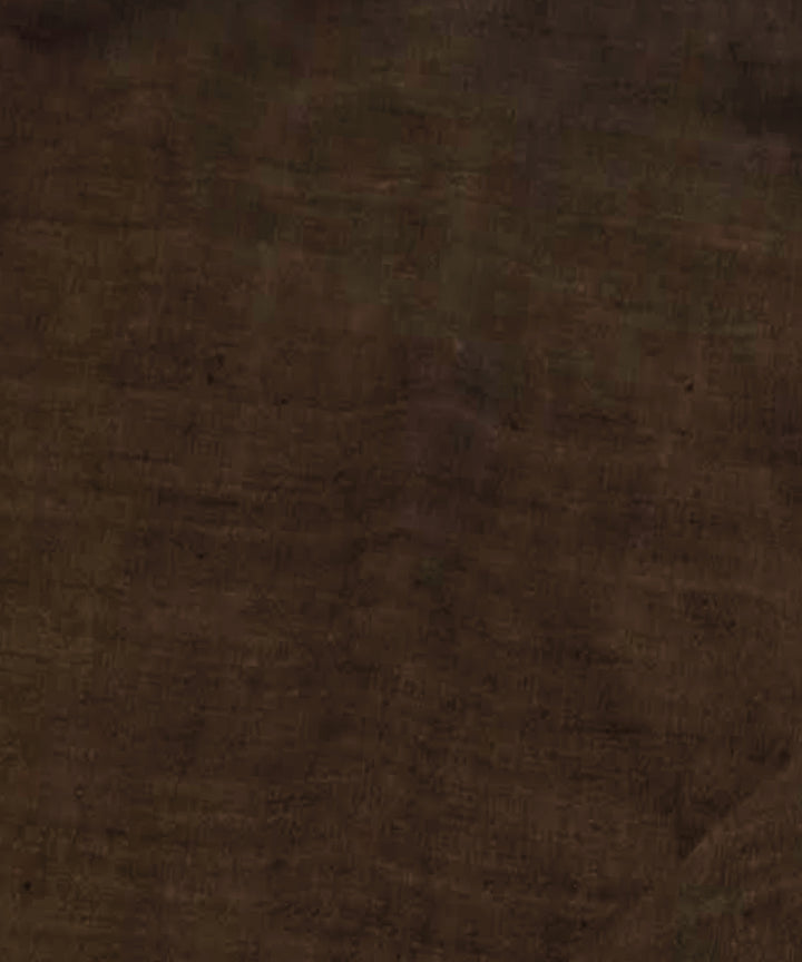 Deep brown handwoven khadi cotton fabric