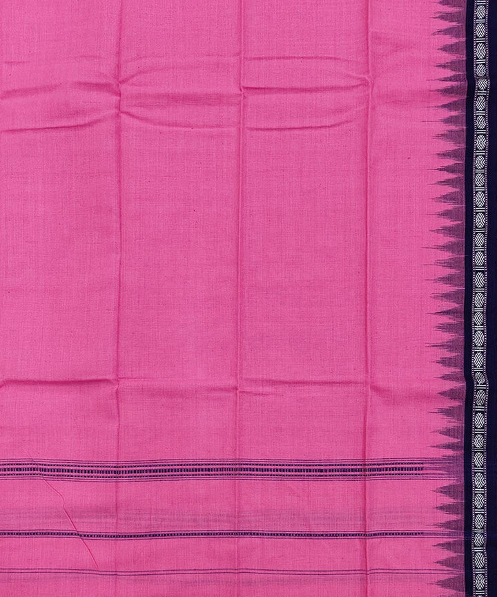 Pink blue cotton sambalpuri handwoven towel gamcha