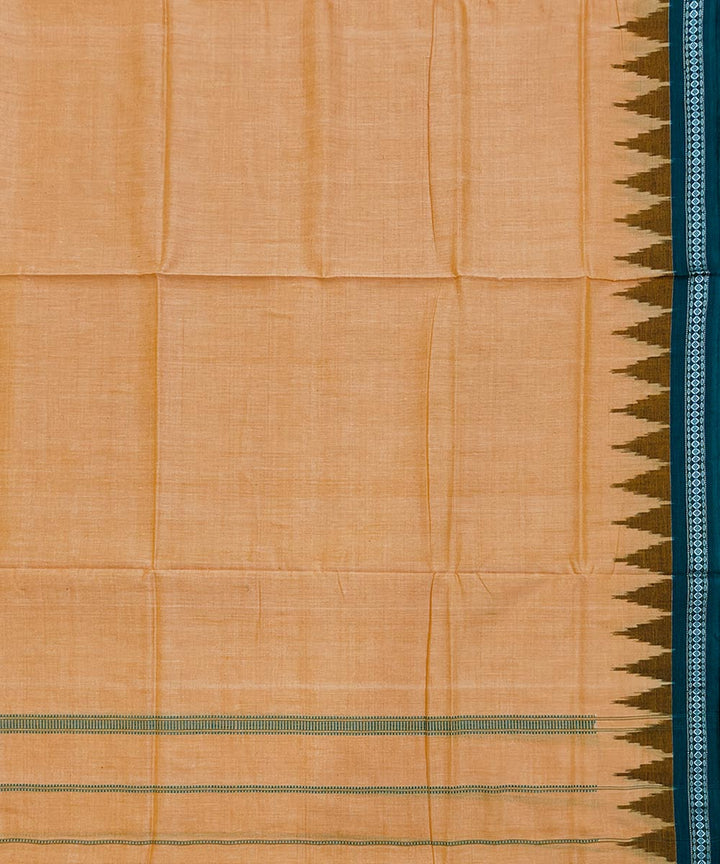 Yellow handwoven cotton sambalpuri dhoti