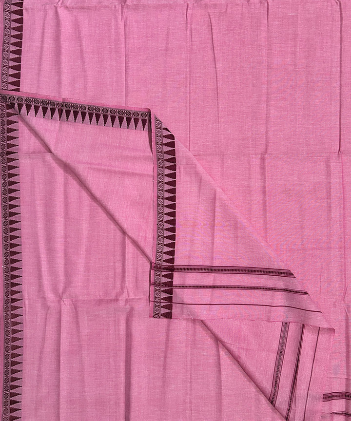 Pink handwoven cotton sambalpuridhoti