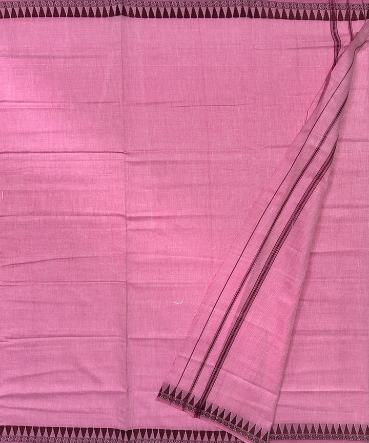 Pink handwoven cotton sambalpuridhoti