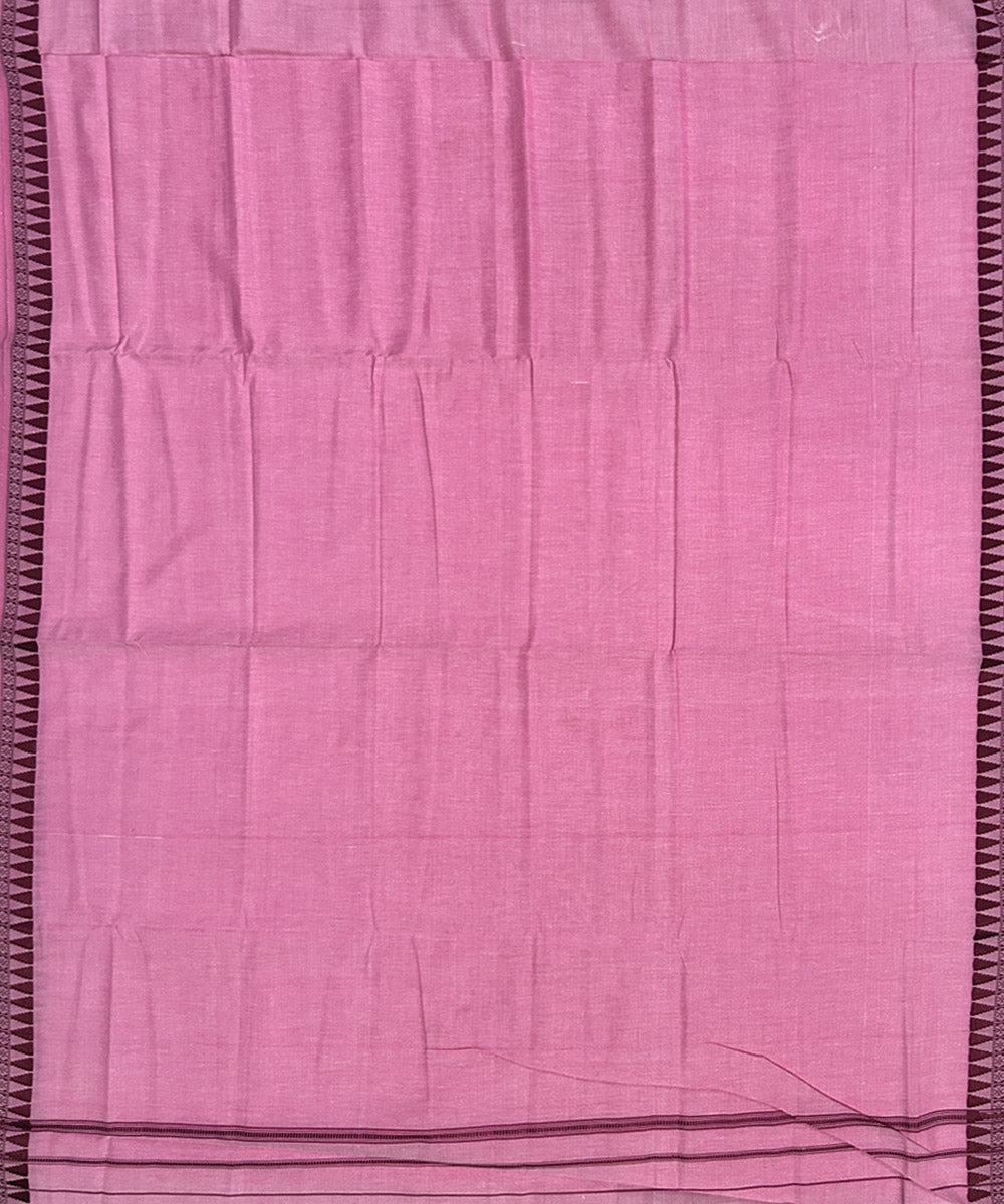 Pink handwoven cotton sambalpuridhoti