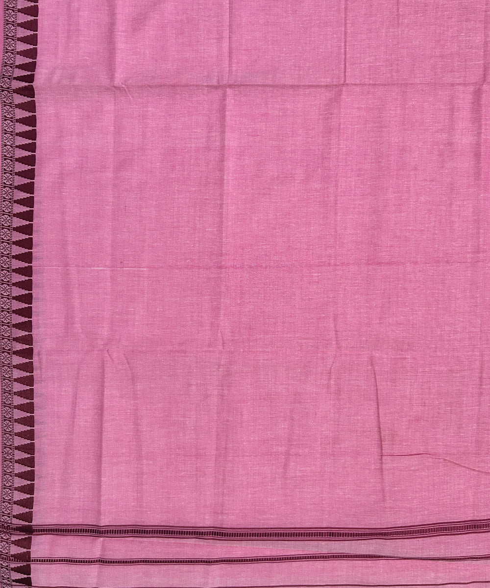 Pink handwoven cotton sambalpuridhoti