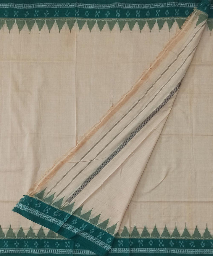 Beige cotton sambalpuri handwoven dhoti