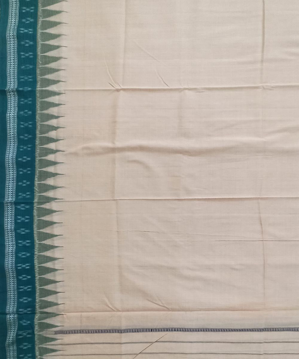 Beige cotton sambalpuri handwoven dhoti