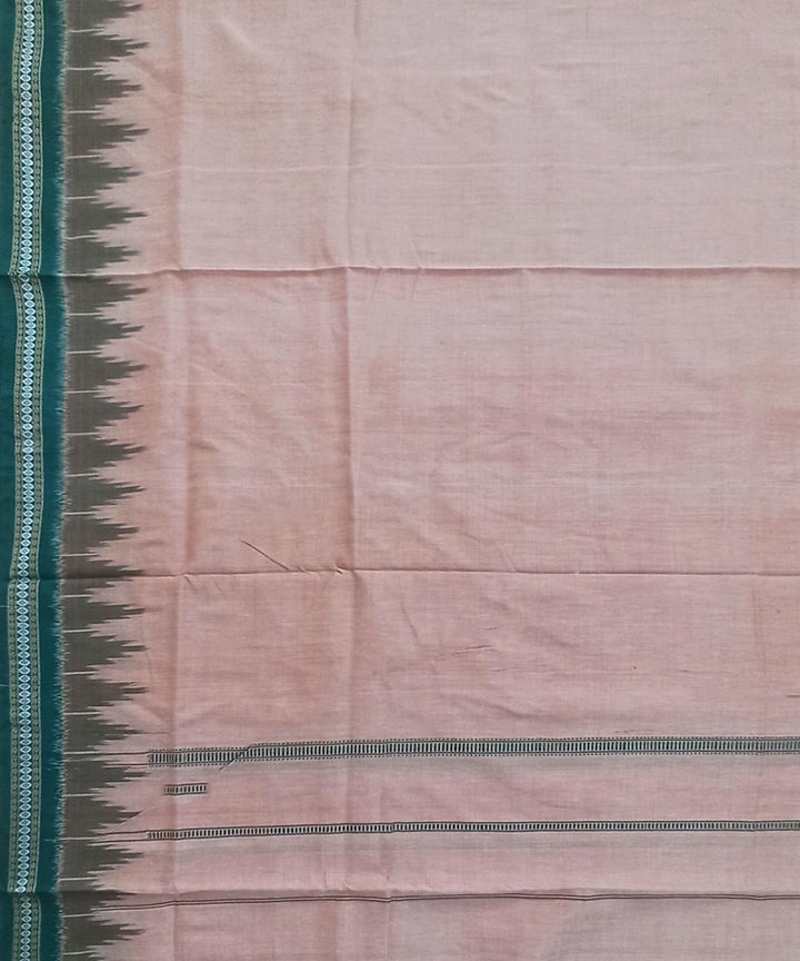 Beige handwoven cotton sambalpuri dhoti