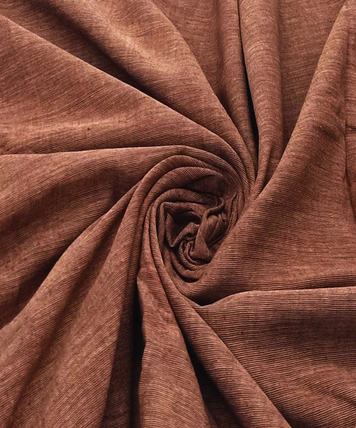 Light brown handwoven cotton khadi fabric