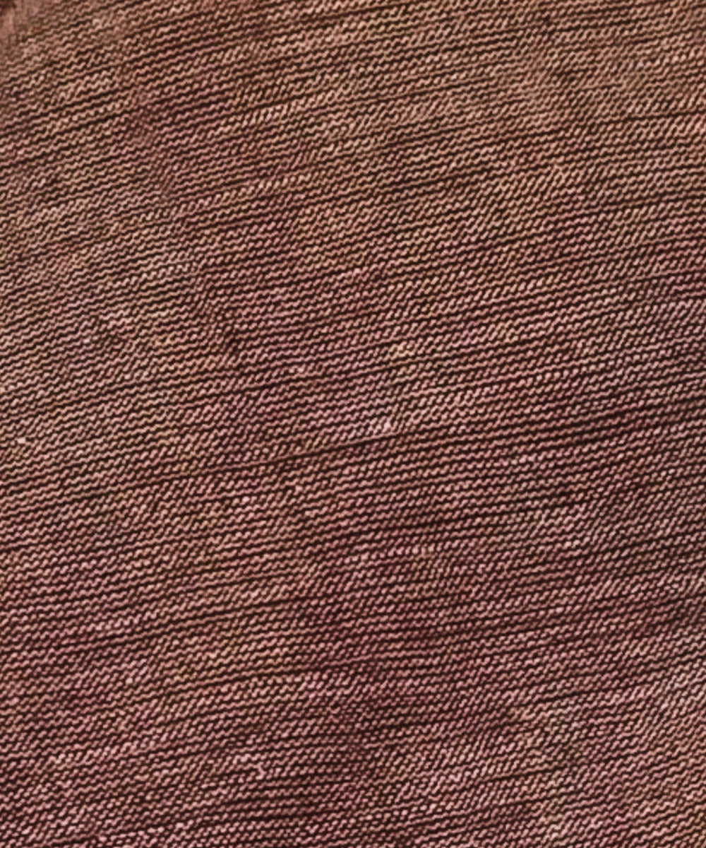 Light brown handwoven cotton khadi fabric