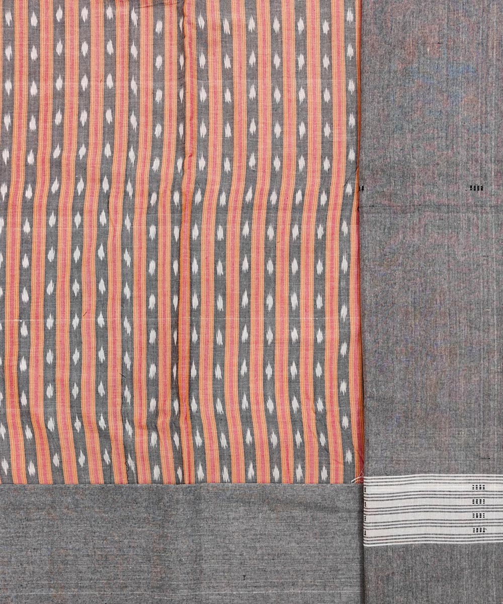 3pcs grey grey handwoven cotton nuapatna dress material