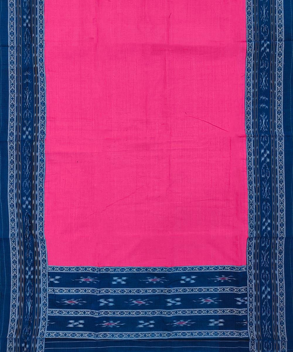 3pcs cyan blue pink handwoven cotton nuapatna dress material