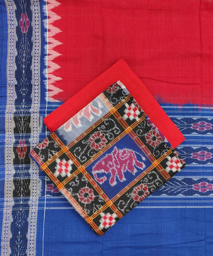 3pcs multicolor  handwoven cotton sambalpuri dress material