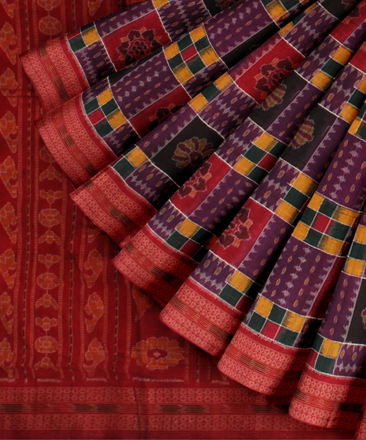 Multicolor cotton handloom sambalpuri saree