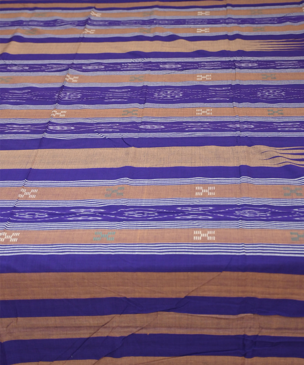 Chocolate dark magenta handmade sambalpuri cotton bedsheet