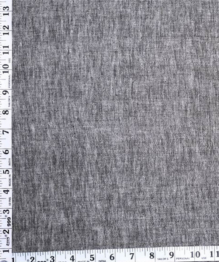 Grey yarn dyed handspun handwoven Kala cotton fabric