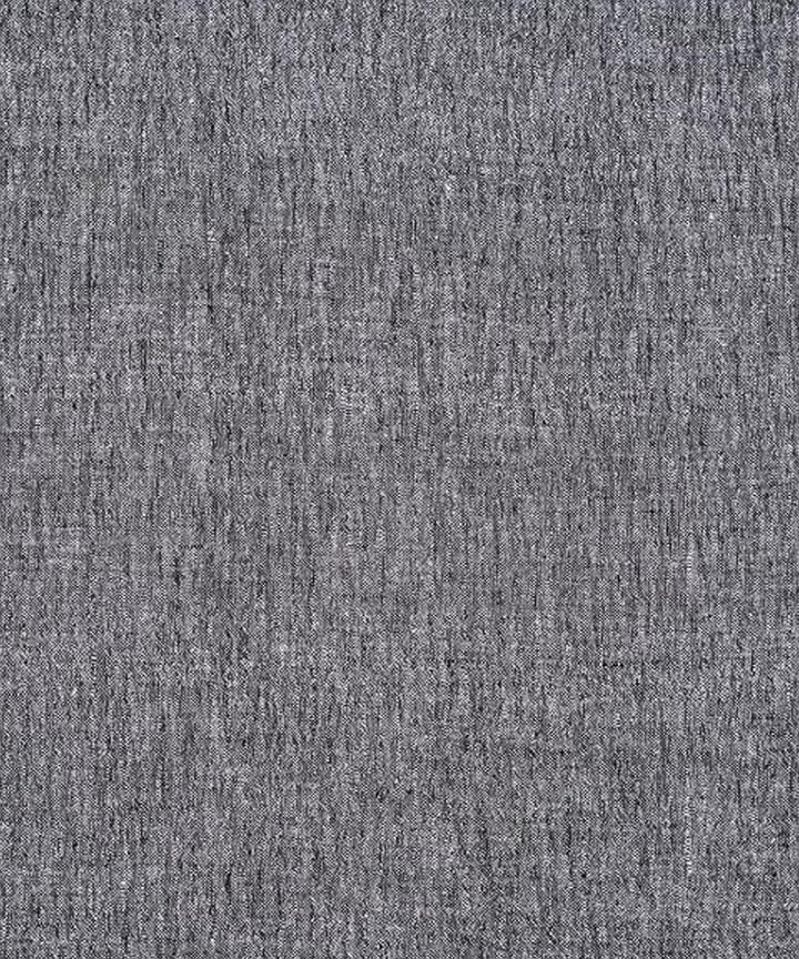 Grey yarn dyed handspun handwoven cotton fabric