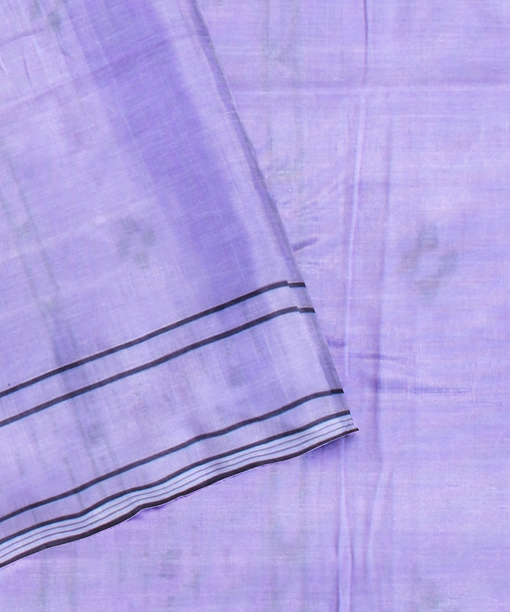 Lavender handloom bengal cotton saree