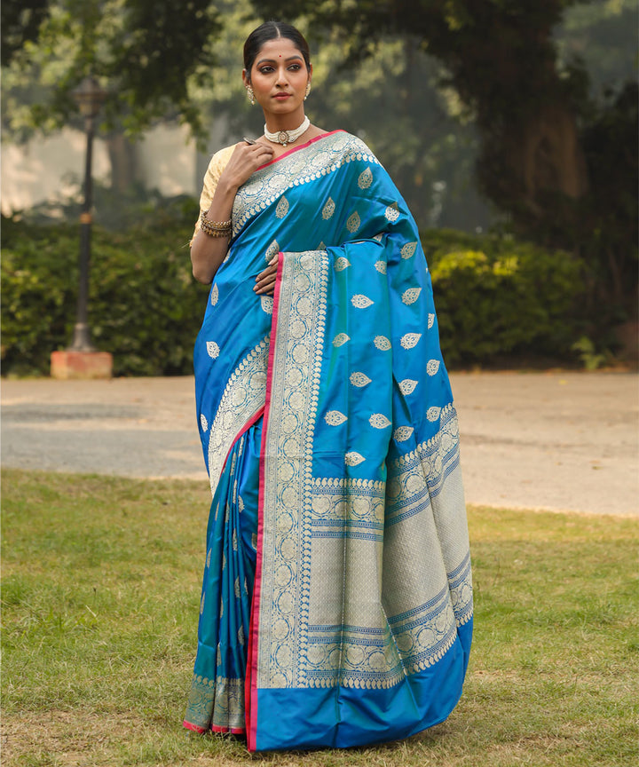 Morkanthi silk handwoven banarasi saree