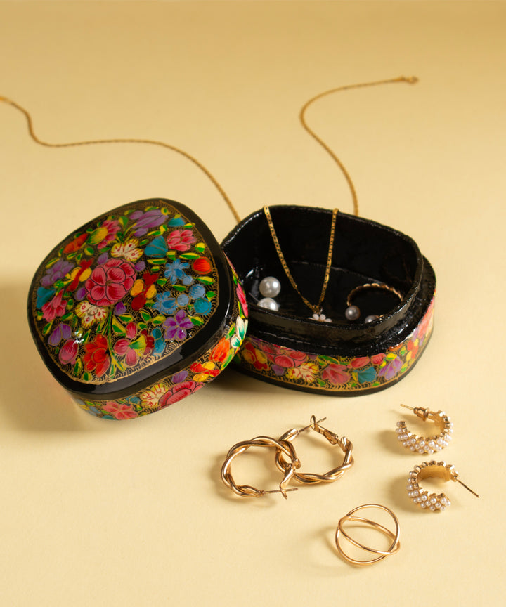 Hand painted paper mache box