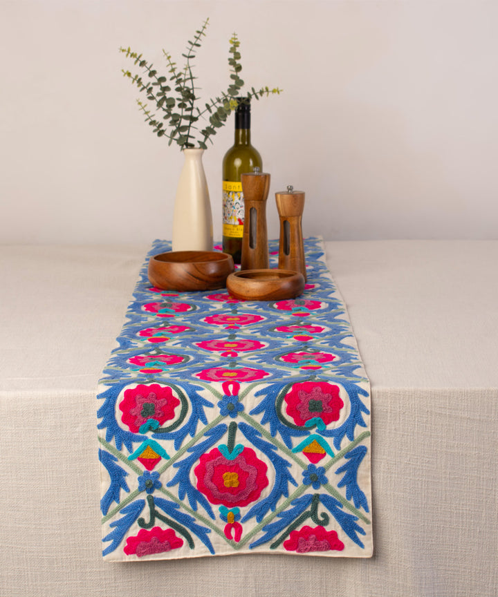Suzani embroidered table runner