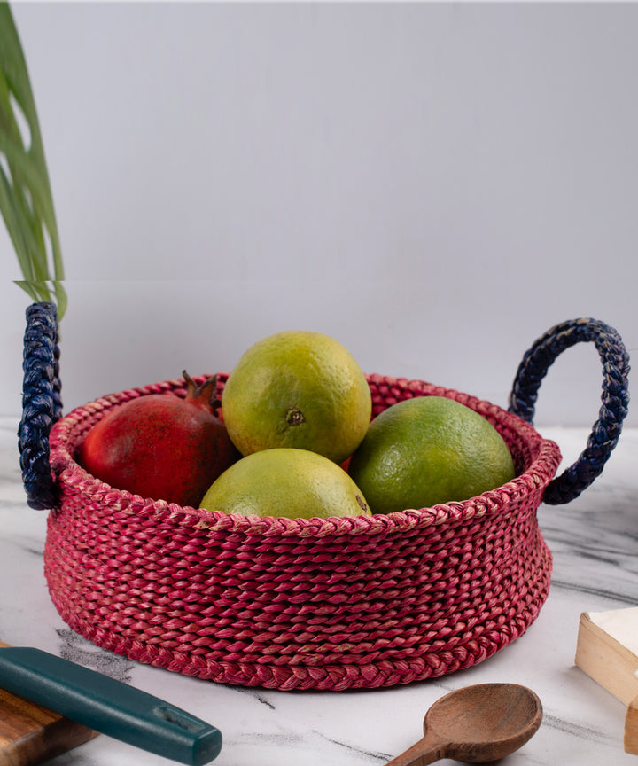 Hogla grass round basket