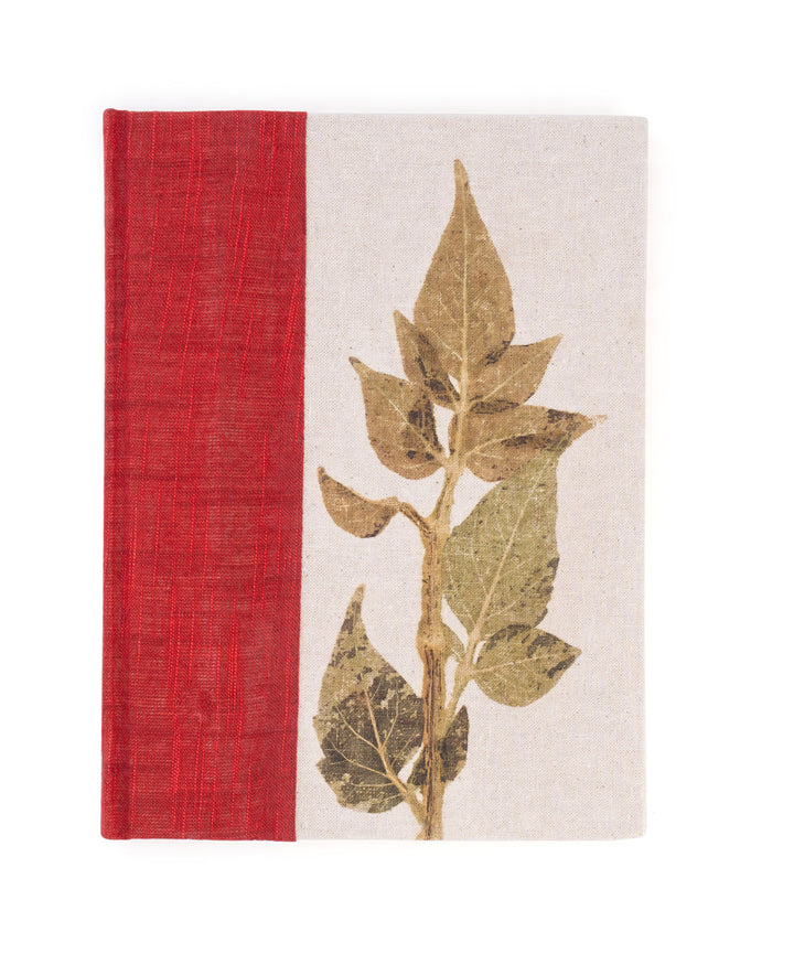 Leaf pressed notebook