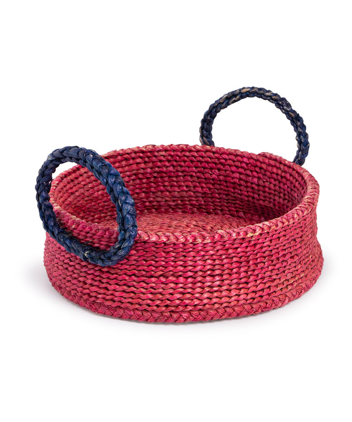 Hogla grass round basket