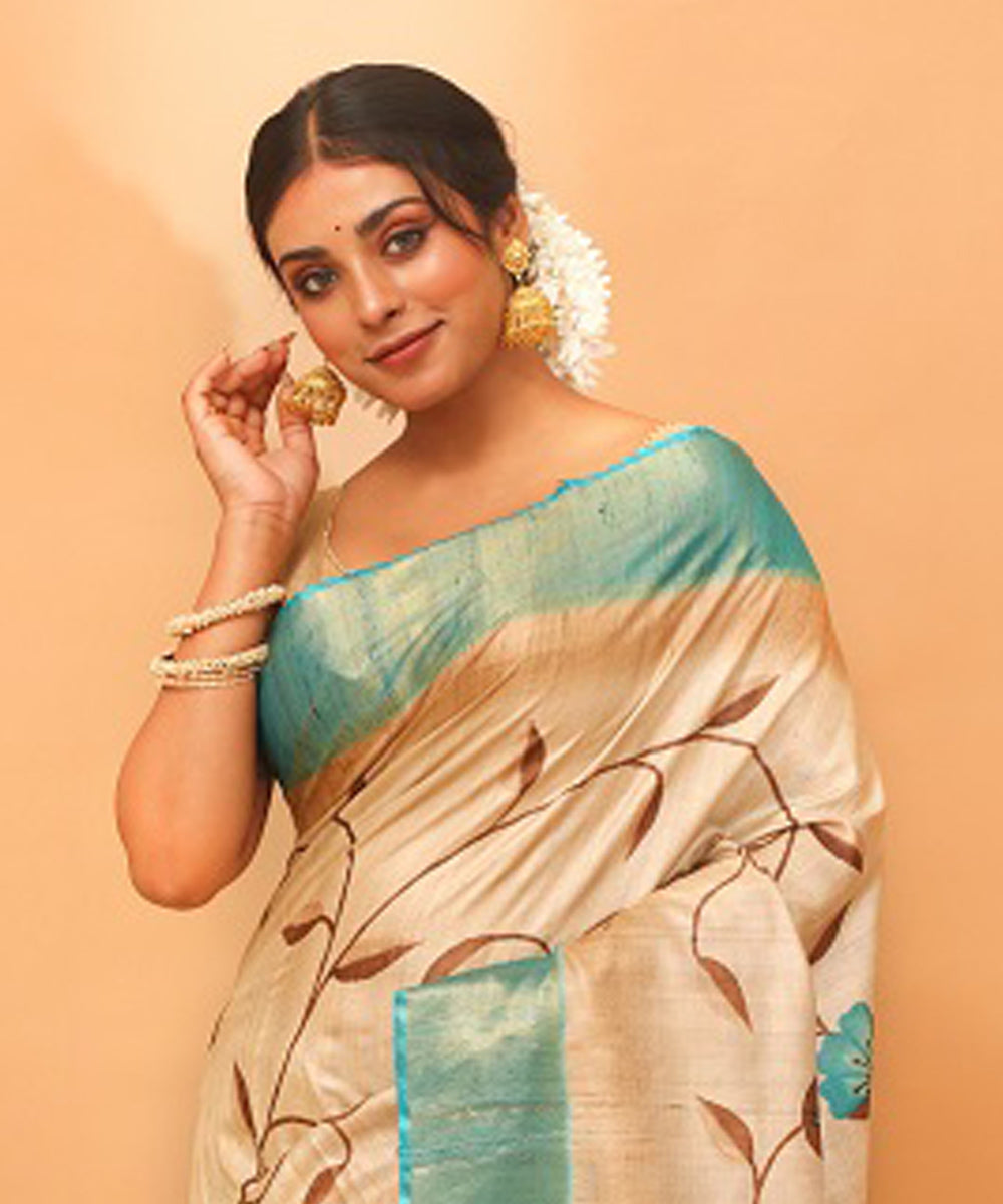 kosa silk dress material IBIZA NARAH PURE KOSA SILK JACQUARD WITH DALICATE HANDWORK dress material