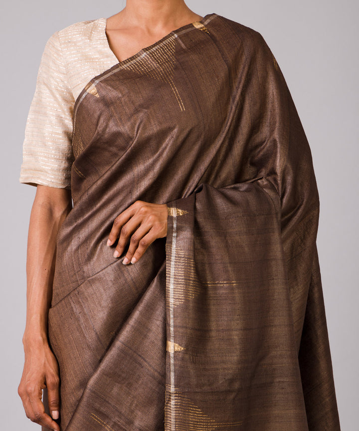 Majenta kosa handloom chhattisgarh silk saree