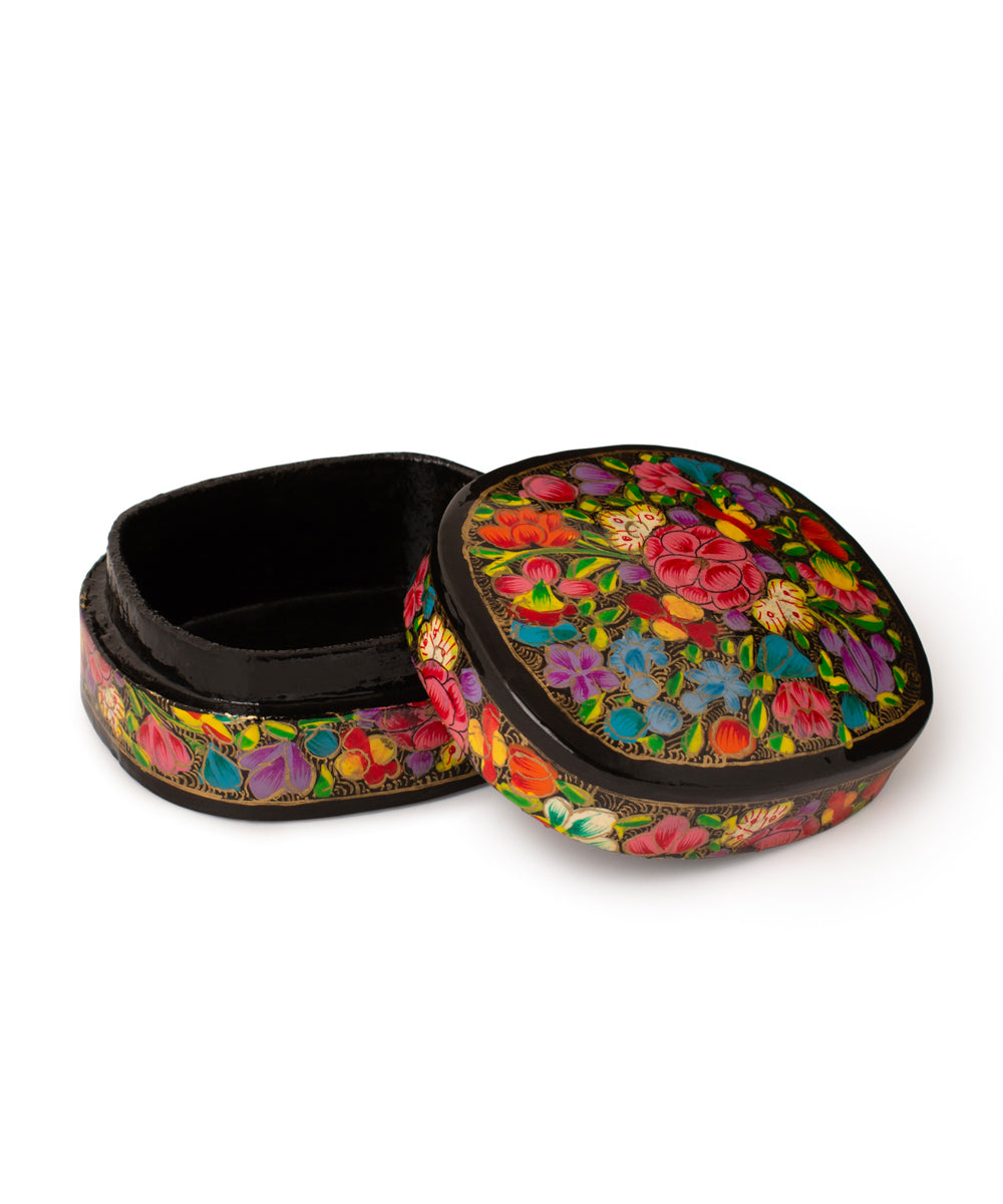 Hand painted paper mache box