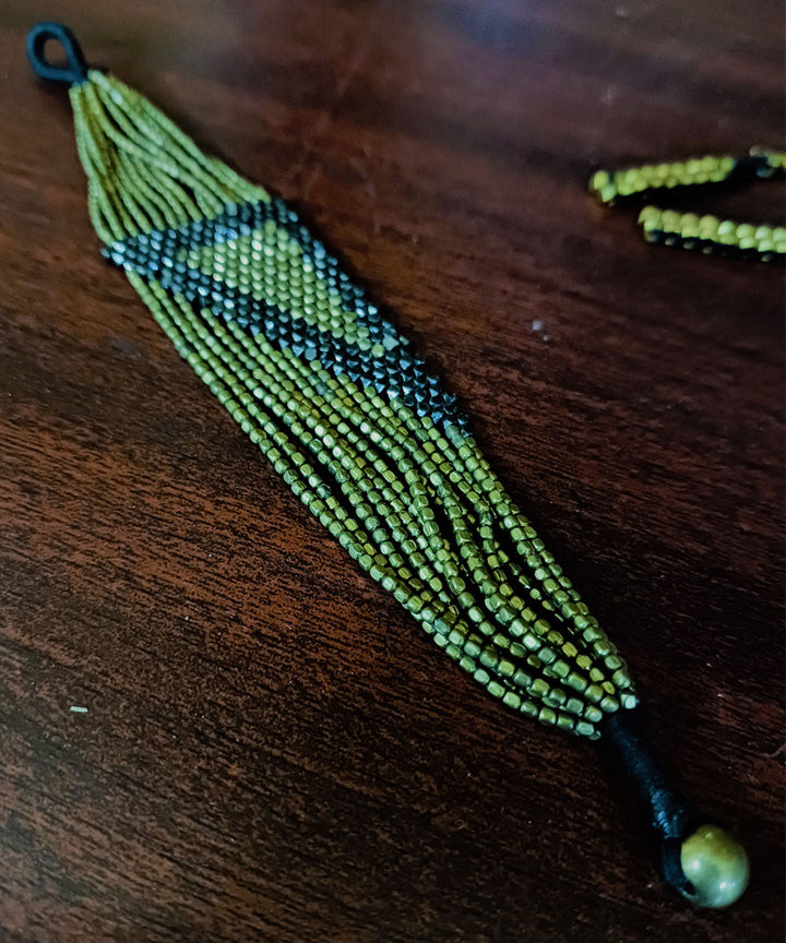 Handcrafted golden dhokra rakhi